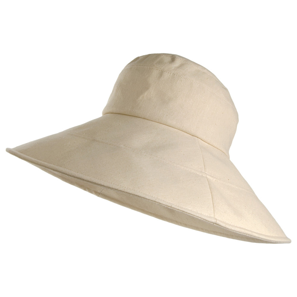 Sombrero plegable Mónaco de Sur la tête Beige al por mayor