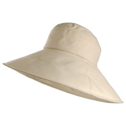 Sombrero plegable Mónaco de Sur la tête Beige al por mayor
