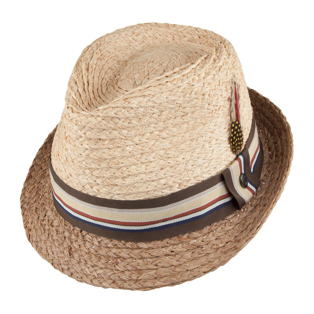 Sombrero de paja Trilby Trinidad de Jaxon & James Natural al por mayor