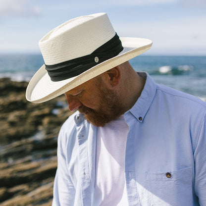 Sombrero Gambler de paja Toyo de Jaxon & James Natural al por mayor