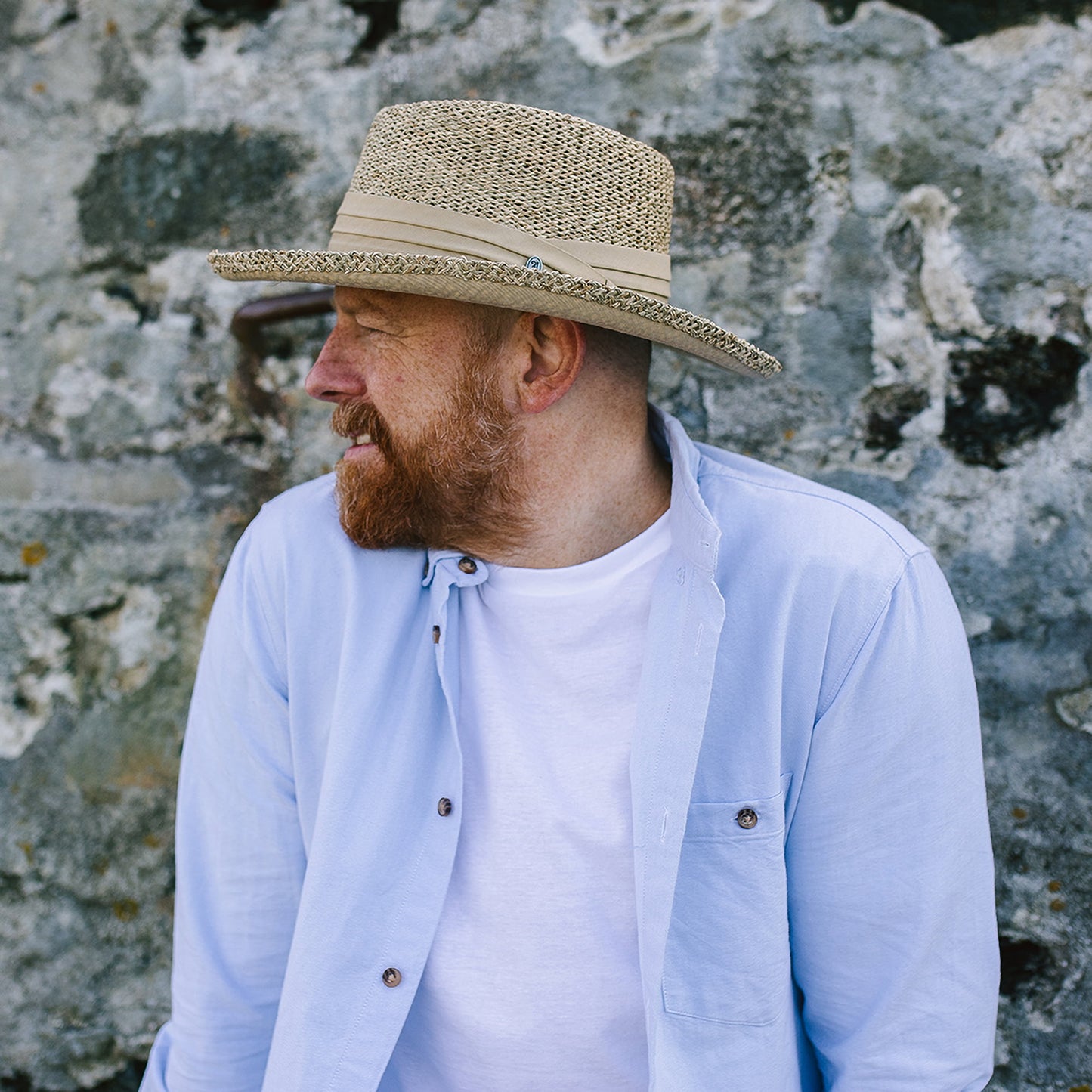 Sombrero Gambler Pebble Beach Natural al por mayor