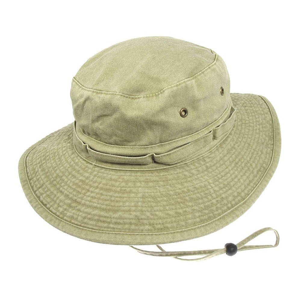 Sombrero flexible de algodón Booney Kaki al por mayor