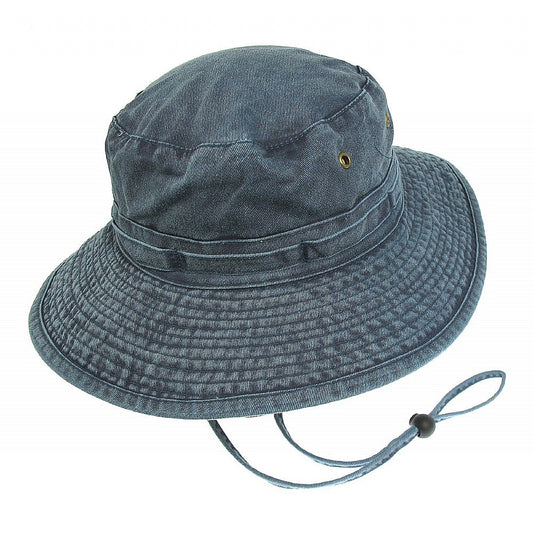 Sombrero flexible de algodón Booney Azul Marino al por mayor
