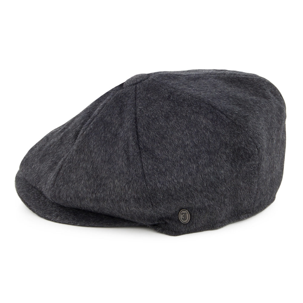 Gorra Newsboy de lana pura Harlem de Jaxon & James Antracita al por mayor