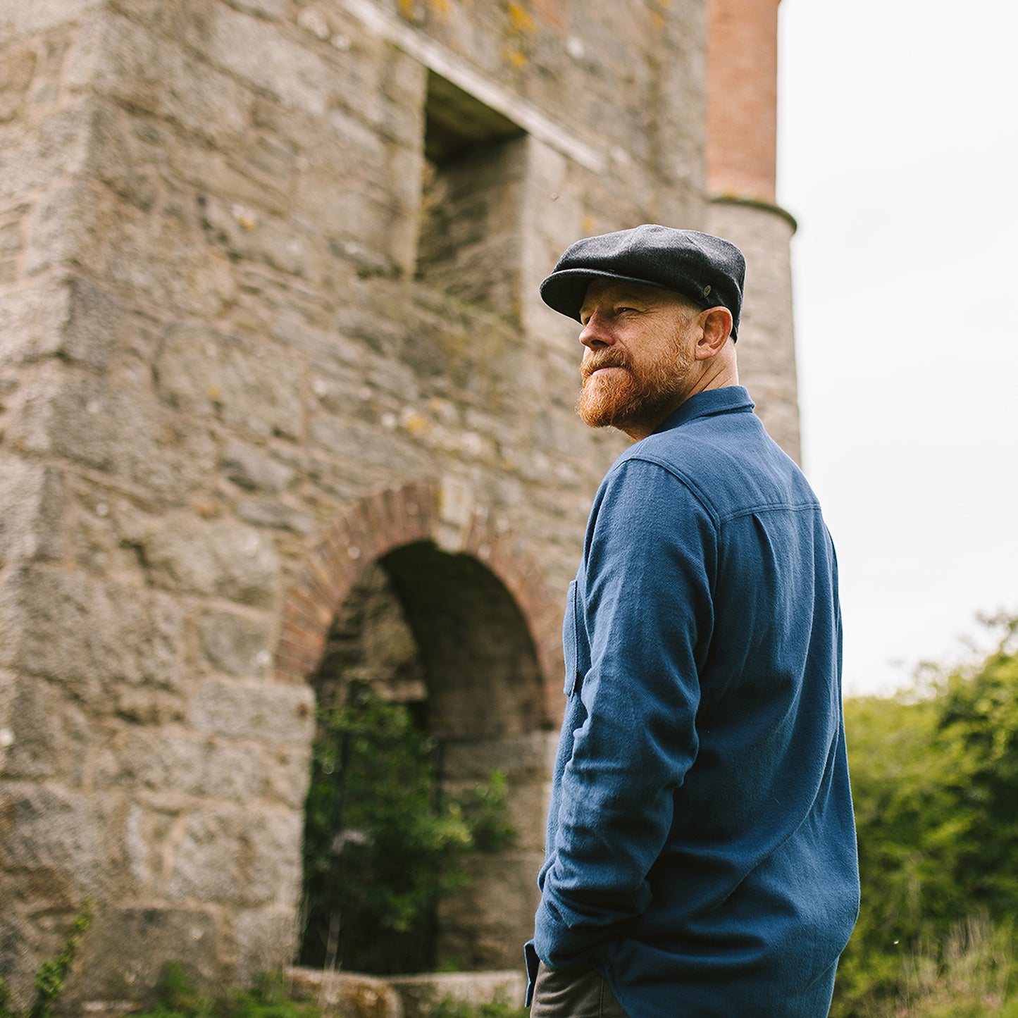 Gorra Newsboy de lana pura Harlem de Jaxon & James Antracita al por mayor
