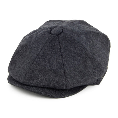 Gorra Newsboy de lana pura Harlem de Jaxon & James Antracita al por mayor