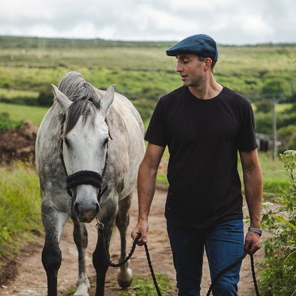 Gorra plana Brooklyn de Jaxon & James Azul Marino al por mayor
