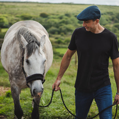 Gorra plana Brooklyn de Jaxon & James Azul Marino al por mayor