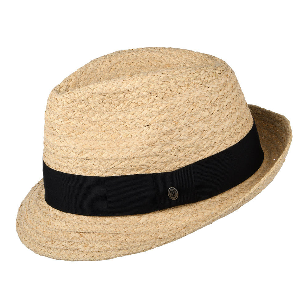 Sombrero Trilby Saybrook de rafia de Jaxon & James Natural al por mayor