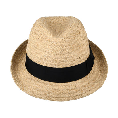 Sombrero Trilby Saybrook de rafia de Jaxon & James Natural al por mayor