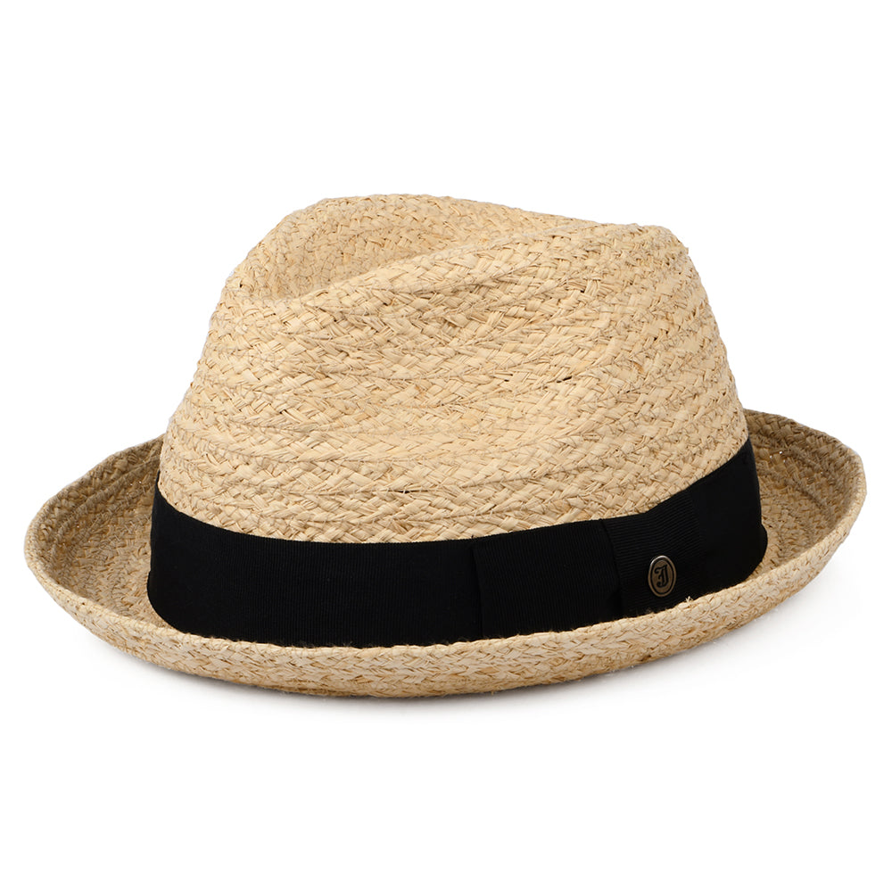 Sombrero Trilby Saybrook de rafia de Jaxon & James Natural al por mayor