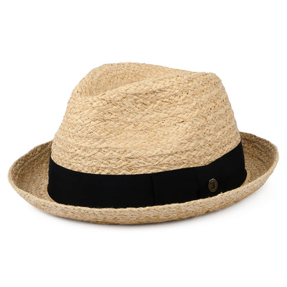 Sombrero Trilby Saybrook de rafia de Jaxon & James Natural al por mayor
