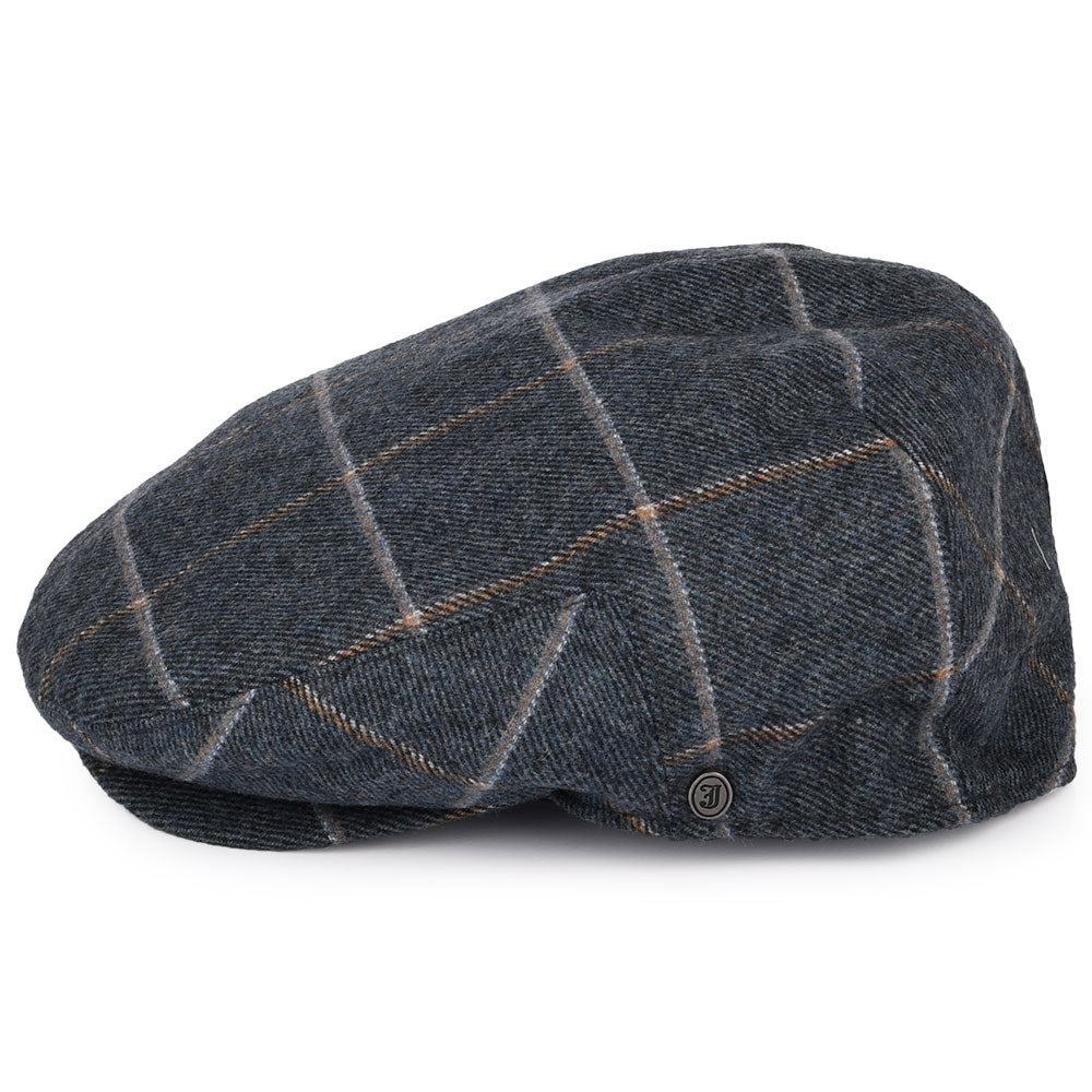 Gorra plana Gaslamp a cuadros de Jaxon & James Azul Vaquero al por mayor