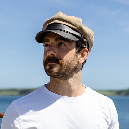 Gorra Rebel Motorcycle de Jaxon & James Beige Británico al por mayor