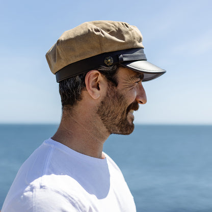 Gorra Rebel Motorcycle de Jaxon & James Beige Británico al por mayor