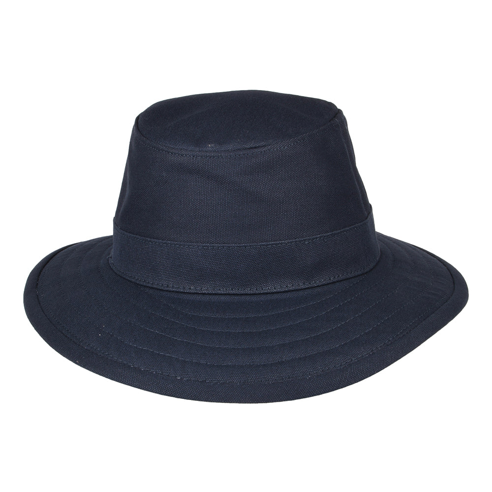 Sombrero plegable de algodón de Jaxon & James Azul Marino al por mayor