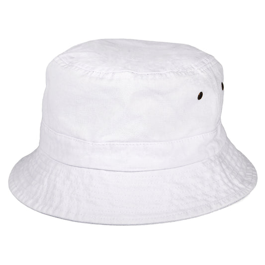 Sombrero de pescador plegable de algodón de Jaxon & James Blanco al por mayor